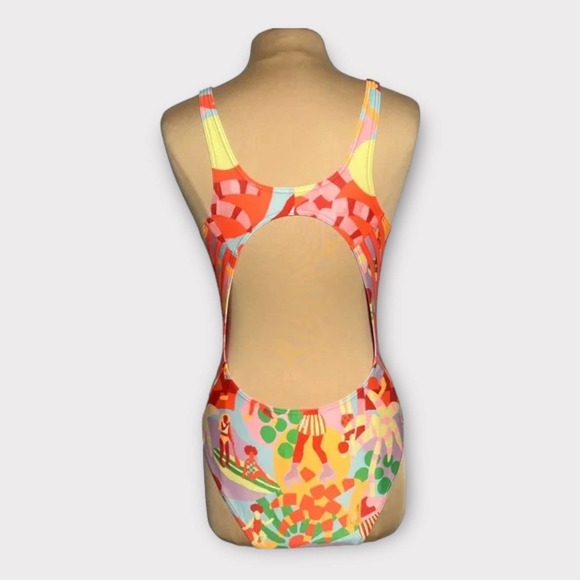 Adidas x FARM Rio (14) Swimsuit Pearl Citrine - Picture 6 of 10